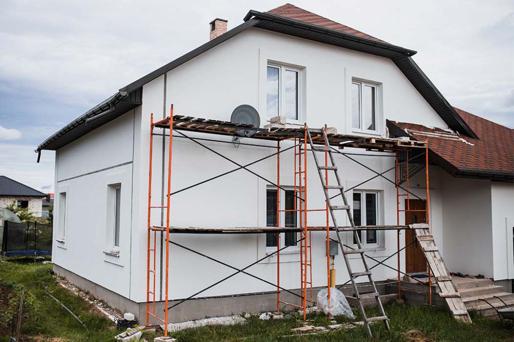 Rénovation de la façade d'une villa